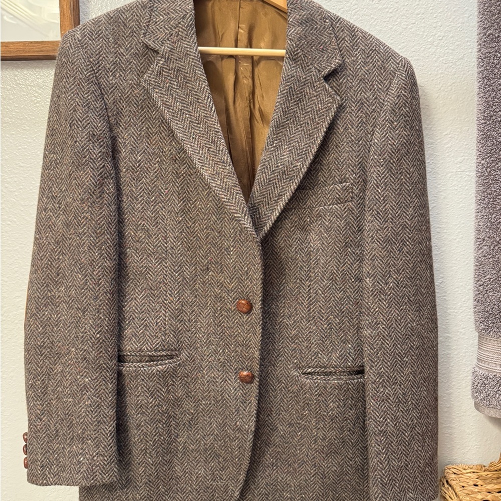 Levi's Brown Herringbone Blazer
